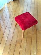 GRID | Red Suede Stool ~レッドスエード スツール~