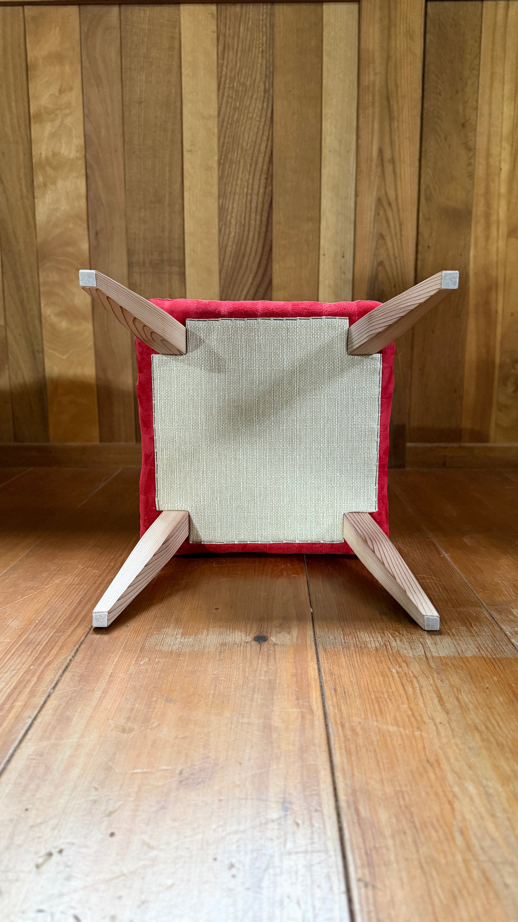 GRID | Red Suede Stool ~レッドスエード スツール~