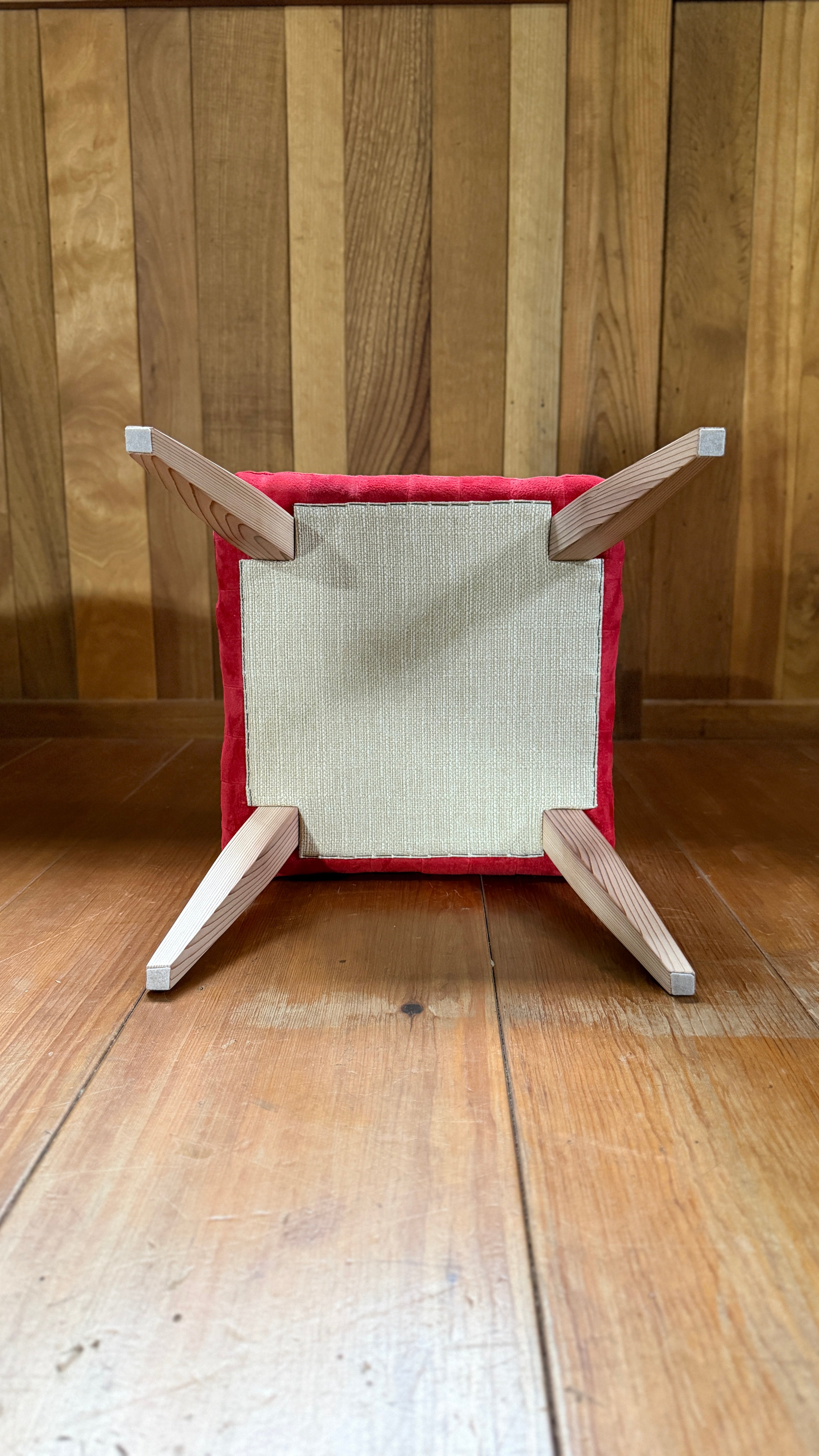 GRID | Red Suede Stool ~レッドスエード スツール~